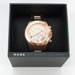 Marc by Marc Jacobs Rock Chronograph Rose Gold Tone Steel Unisex Watch MBM3156 Marc Jacobs Rock Chronograph Rose Gold Dial Rose Gold Steel  main image 3